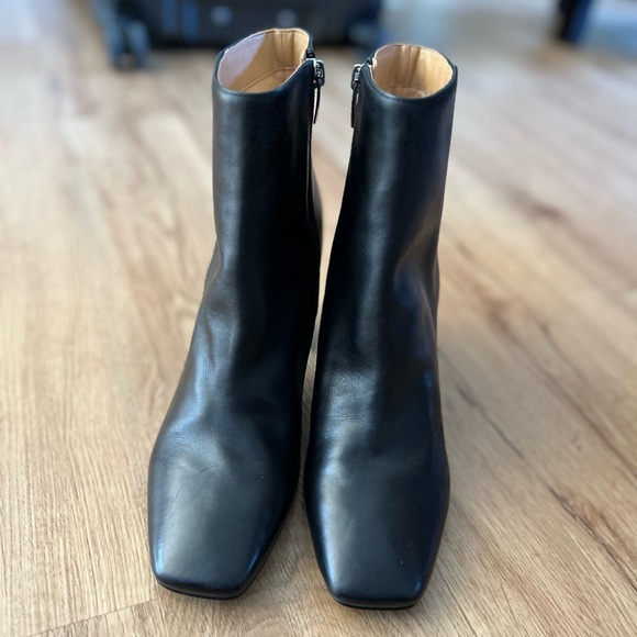 Marc Fisher Ankle Leather Black Booties US 8.5 - Picture 15 of 16